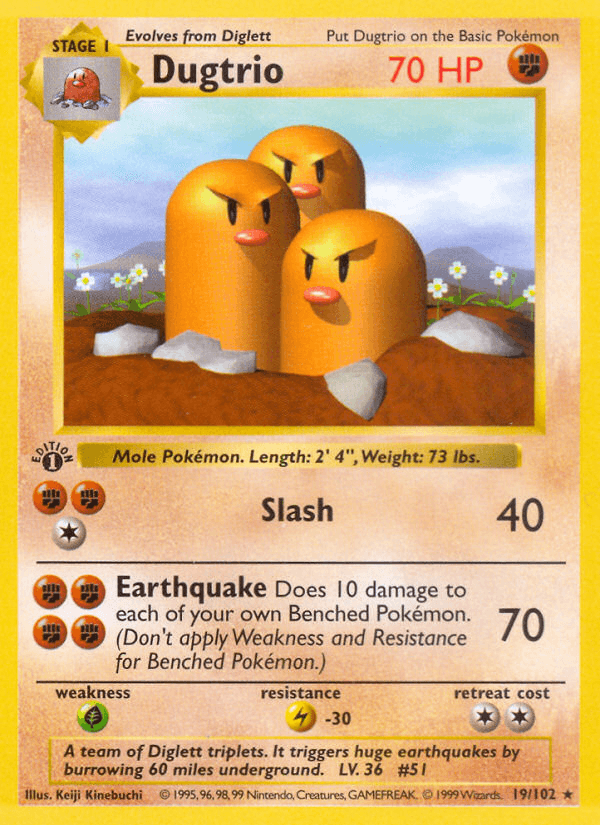 Dugtrio BASE1-19