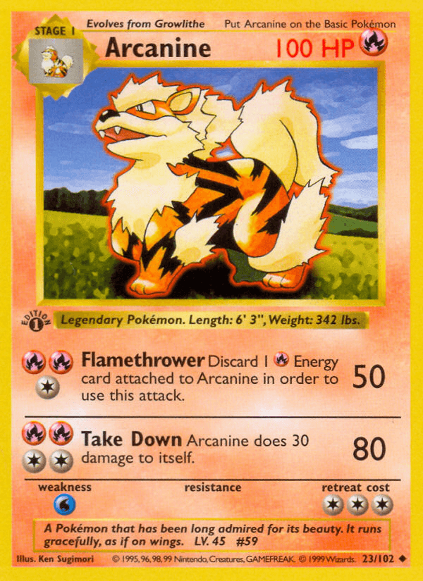 Arcanine BASE1-23