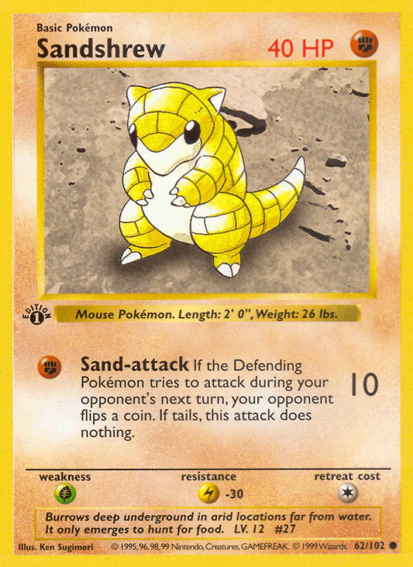 Sandshrew BASE1-62