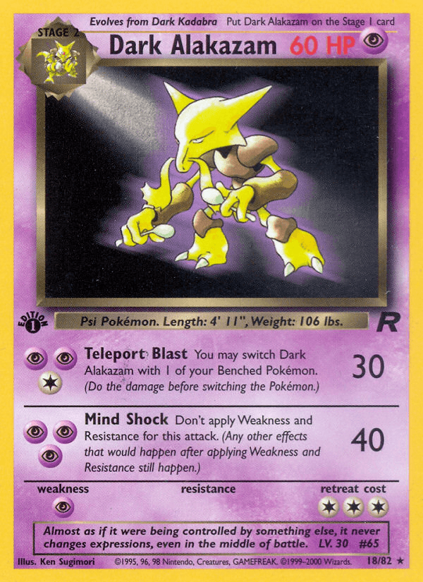 Dark Alakazam BASE5-18