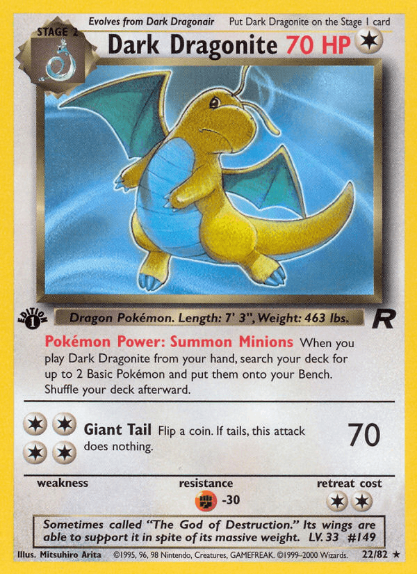 Dark Dragonite BASE5-22