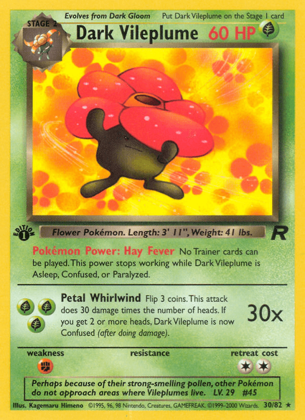 Dark Vileplume BASE5-30