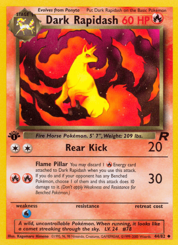 Dark Rapidash BASE5-44