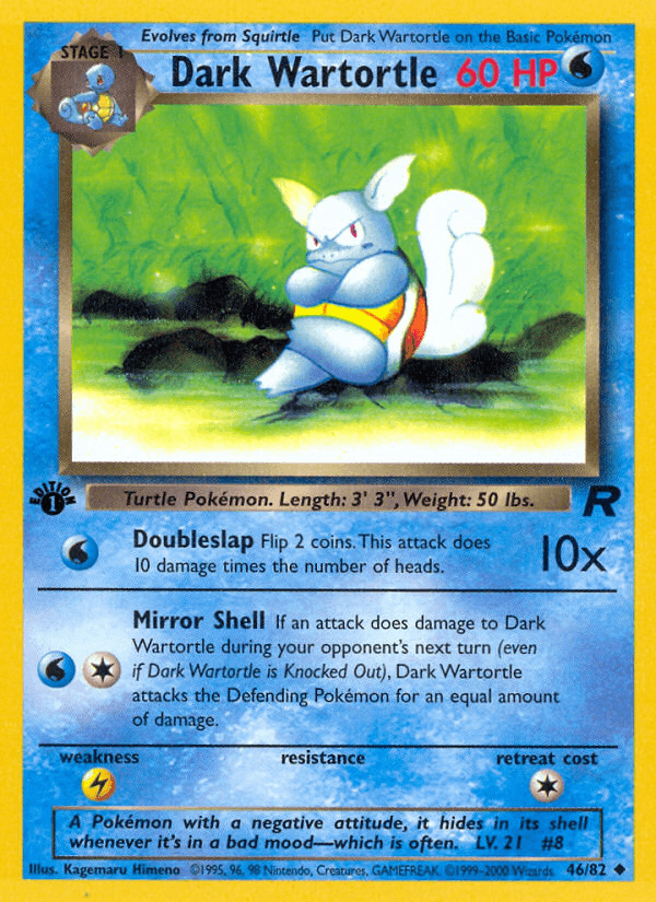 Dark Wartortle BASE5-46