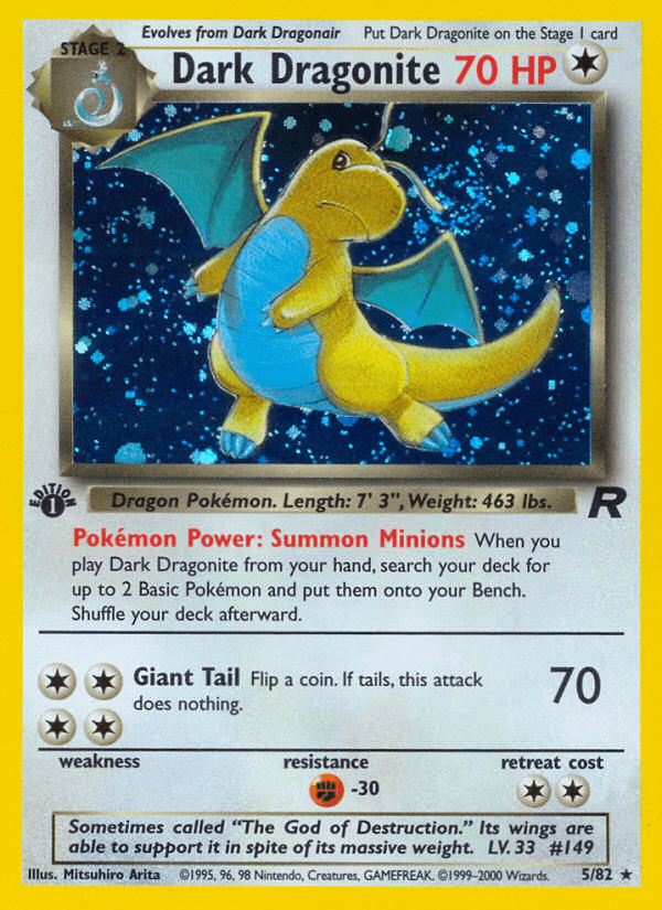 Dark Dragonite BASE5-5