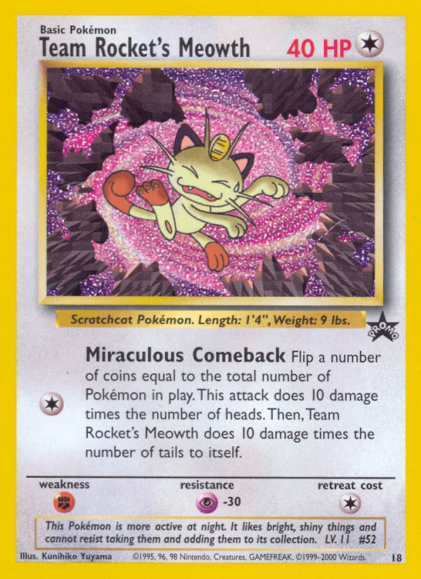 Team Rocket's Meowth BASEP-18