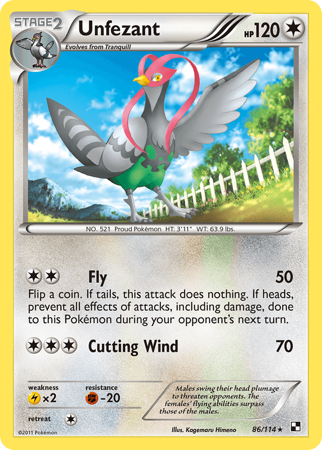 Unfezant BW1-86