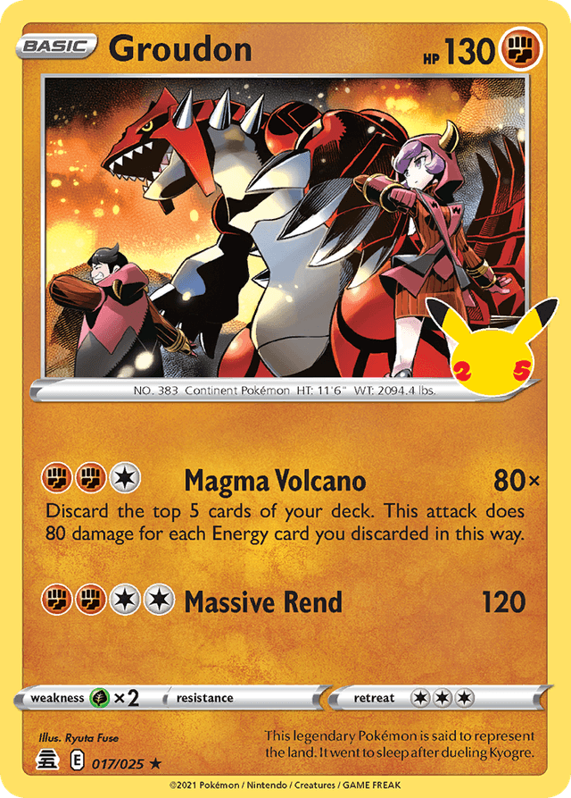 Groudon CEL25-17