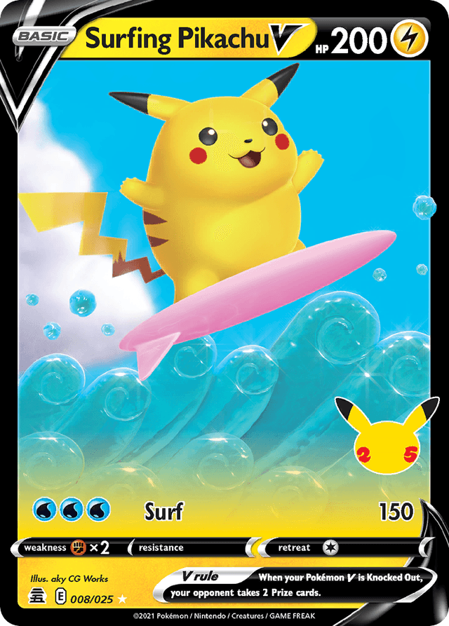 Surfing Pikachu V CEL25-8