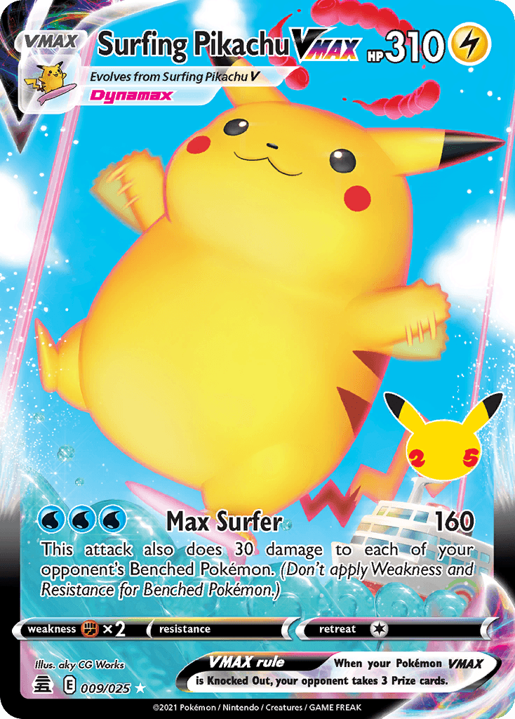 Surfing Pikachu VMAX CEL25-9