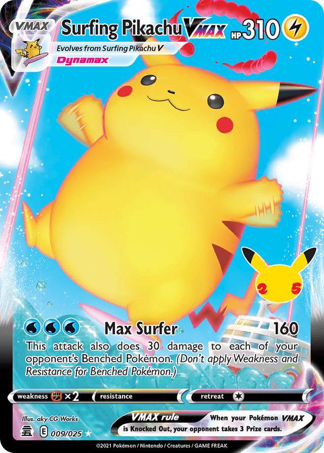 Surfing Pikachu VMAX CEL25-9