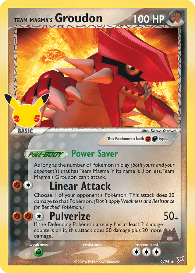 Team Magma's Groudon CEL25C-9
