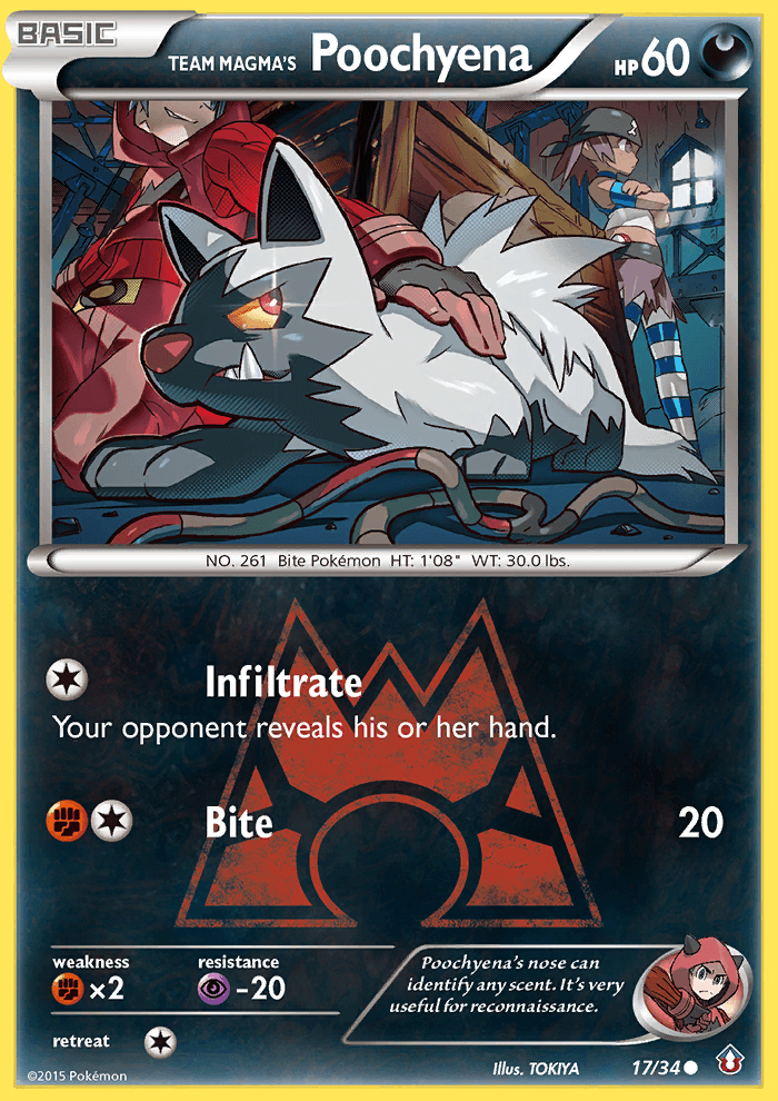 Team Magma's Poochyena DC1-17