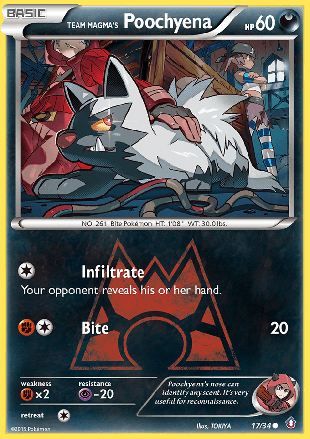 Team Magma's Poochyena DC1-17