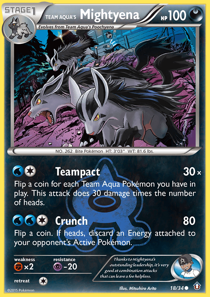 Team Aqua's Mightyena DC1-18