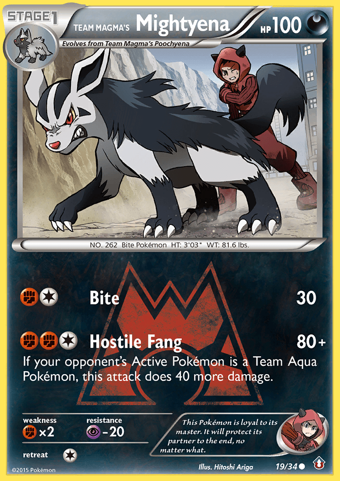 Team Magma's Mightyena DC1-19