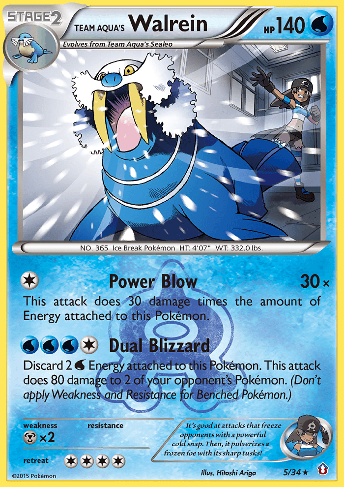 Team Aqua's Walrein DC1-5