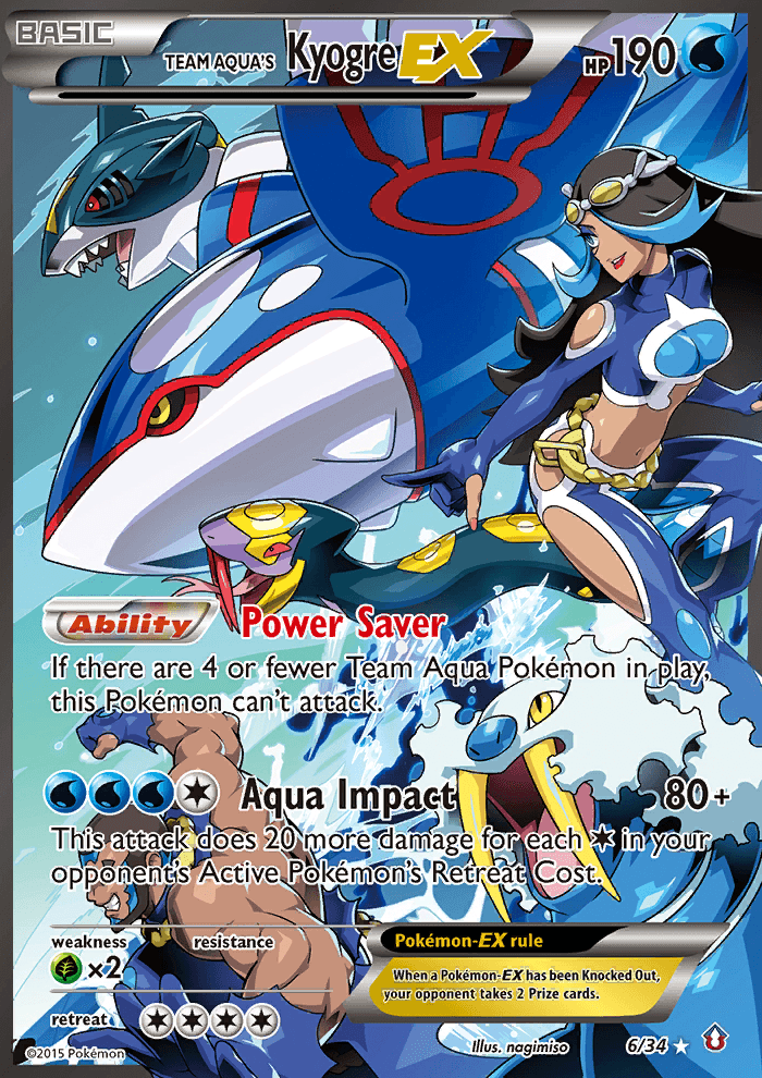 Team Aqua's Kyogre-EX DC1-6