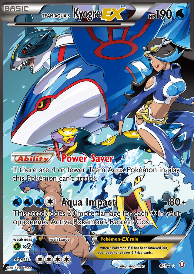 Team Aqua's Kyogre-EX DC1-6