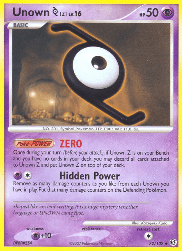 Unown [Z] DP3-72