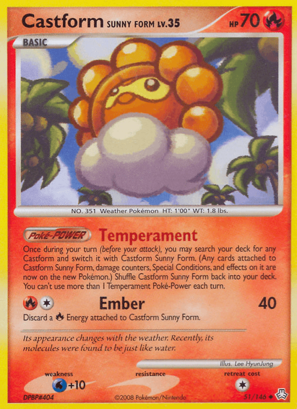Castform Sunny Form DP6-51