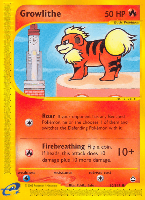Growlithe ECARD2-80