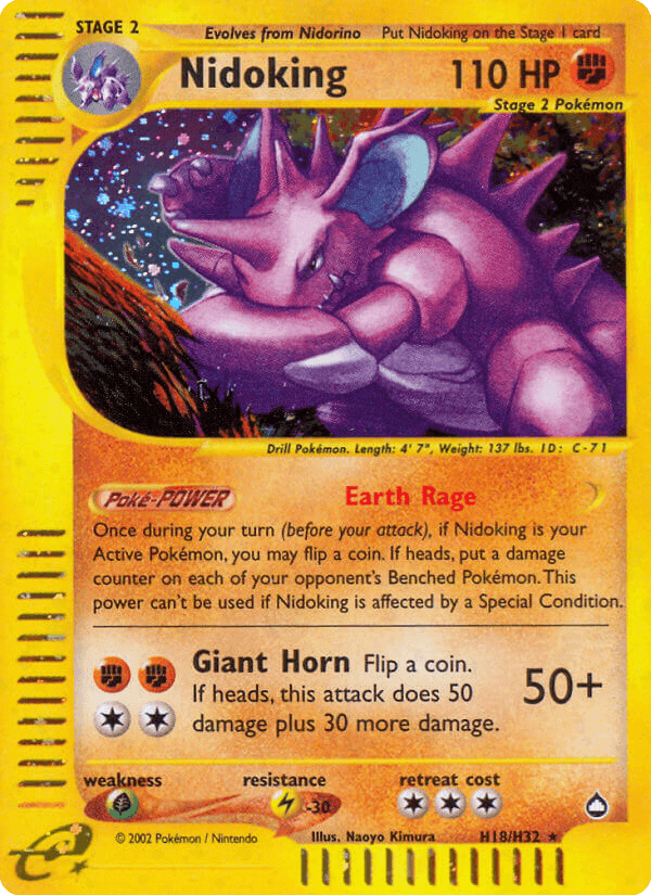 Nidoking ECARD2-H18