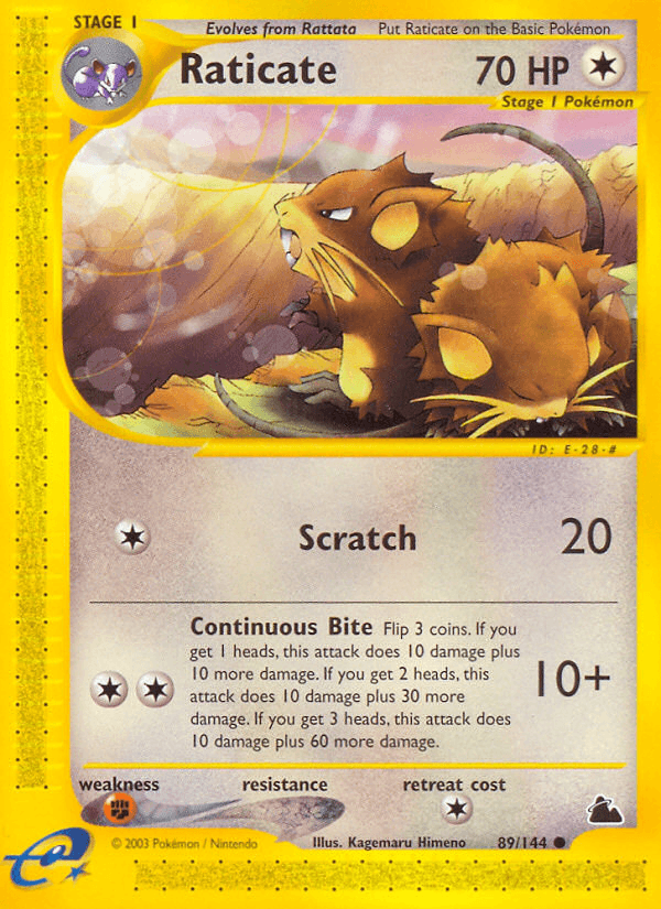 Raticate ECARD3-89