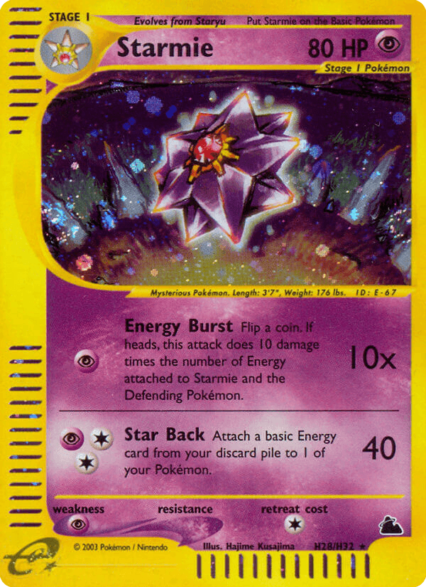 Starmie ECARD3-H28
