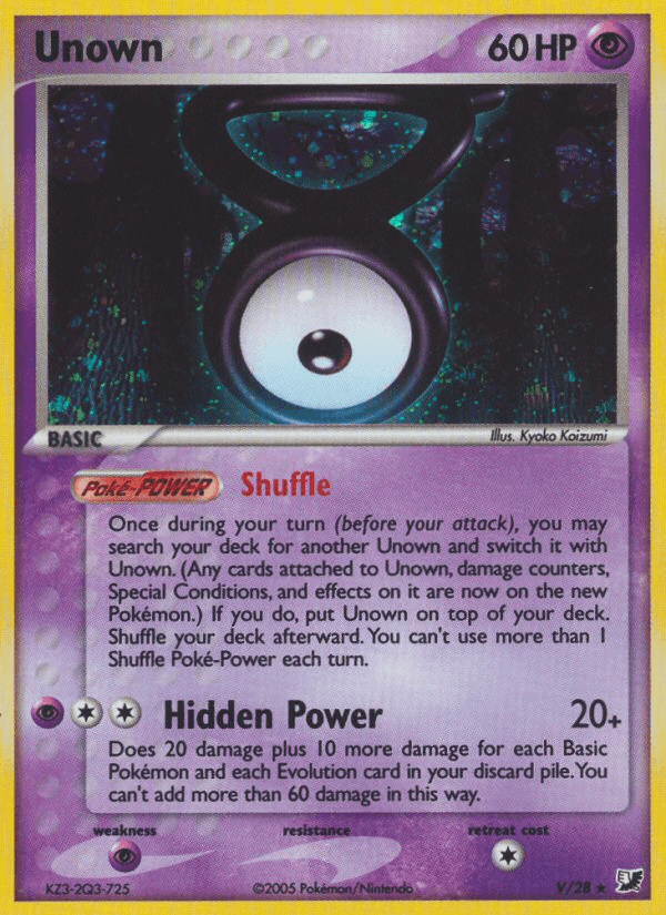 Unown EX10-V