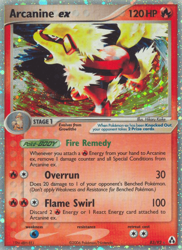 Arcanine ex EX12-83