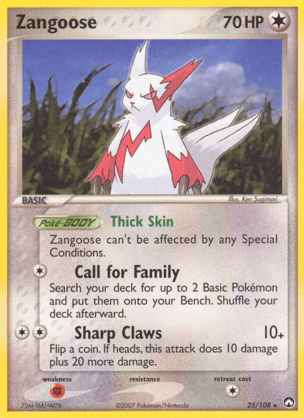 Zangoose EX16-25