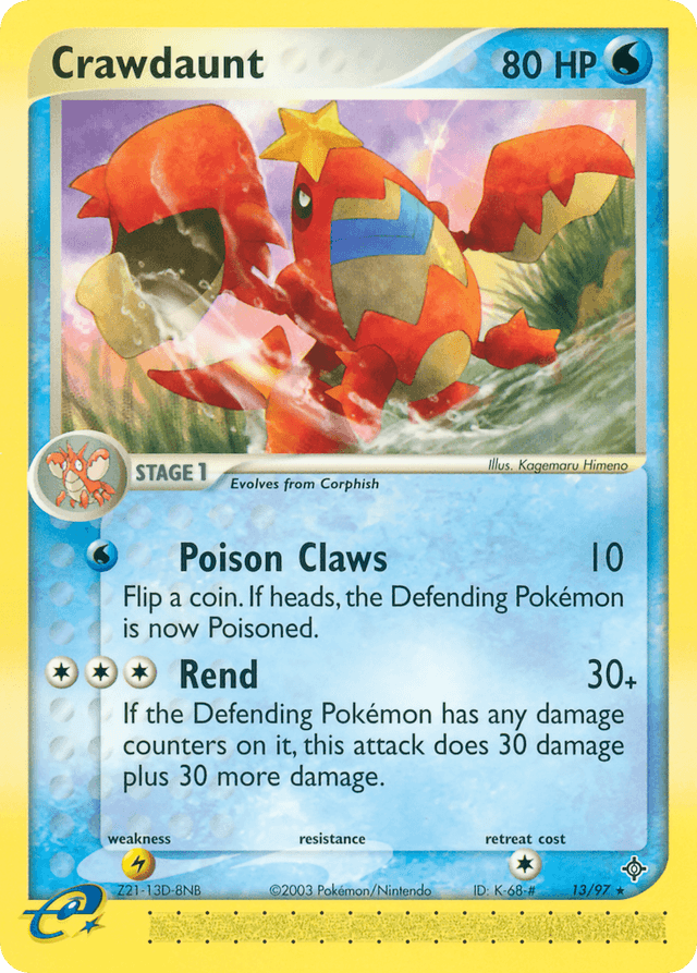 Crawdaunt EX3-13