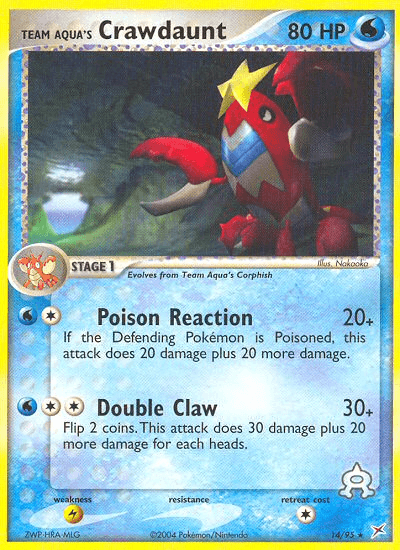 Team Aqua's Crawdaunt EX4-14
