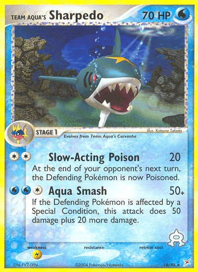 Team Aqua's Sharpedo EX4-18