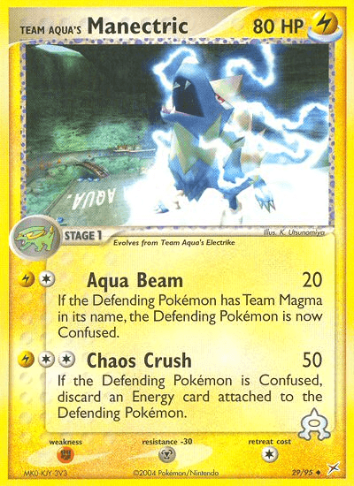 Team Aqua's Manectric EX4-29