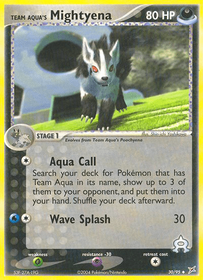 Team Aqua's Mightyena EX4-30