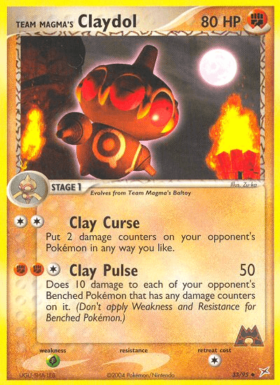 Team Magma's Claydol EX4-33