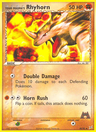 Team Magma's Rhyhorn EX4-38