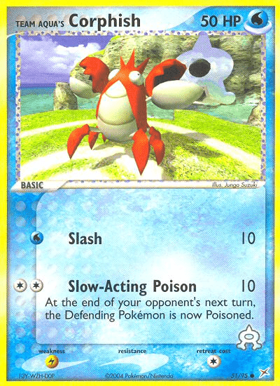 Team Aqua's Corphish EX4-51