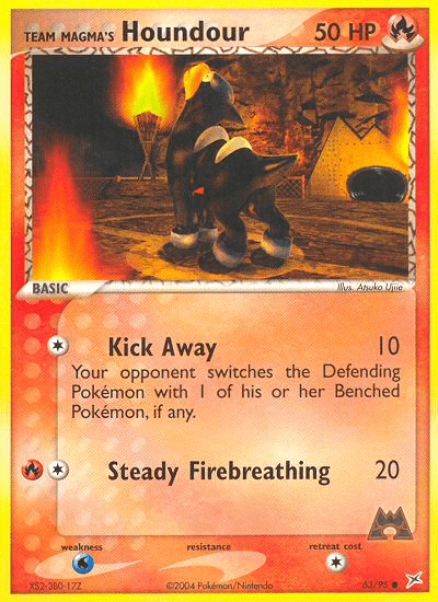 Team Magma's Houndour EX4-63