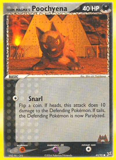 Team Magma's Poochyena EX4-65