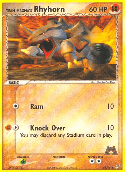 Team Magma's Rhyhorn EX4-68