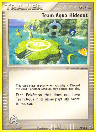 Team Aqua Hideout EX4-78