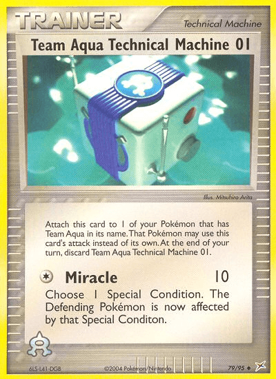 Team Aqua Technical Machine 01 EX4-79