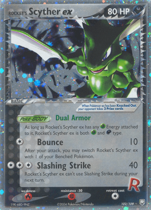 Rocket's Scyther ex EX7-102