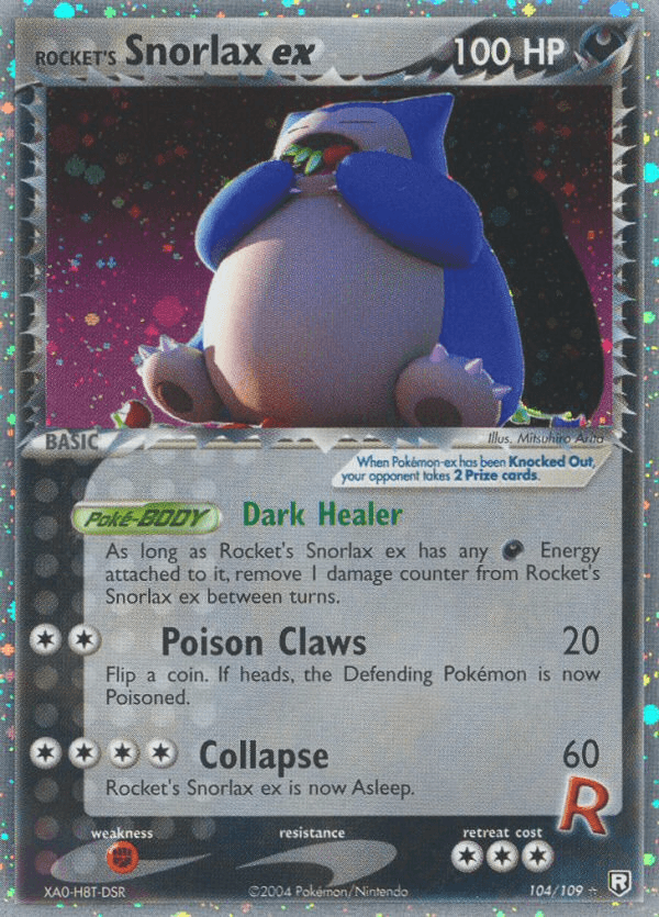 Rocket's Snorlax ex EX7-104