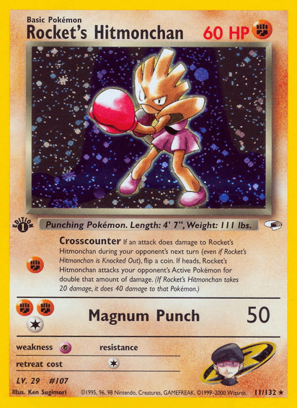 Rocket's Hitmonchan GYM1-11