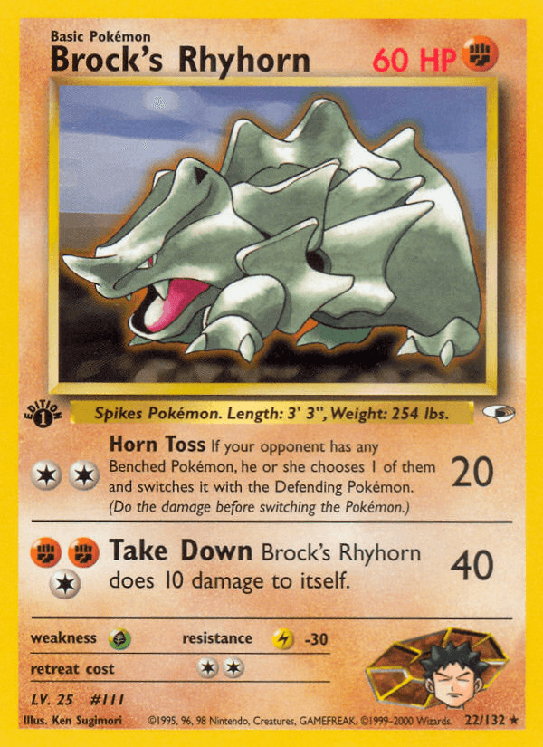 Brock's Rhyhorn GYM1-22