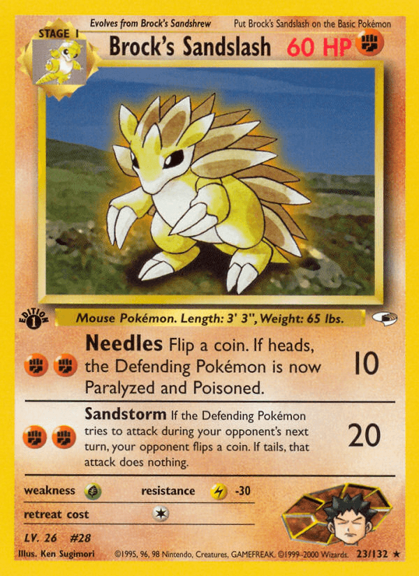 Brock's Sandslash GYM1-23